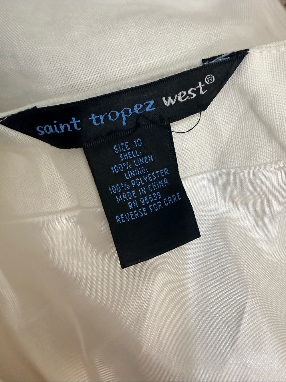 Saint Tropez West Cream Linen Skirt - Picture 3 of 5